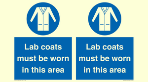 Lab coats must be worn in this area